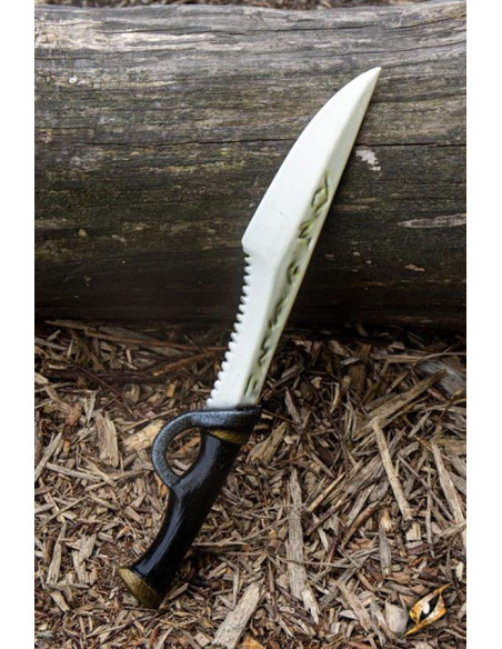 Pugnale medievale in osso, lattice