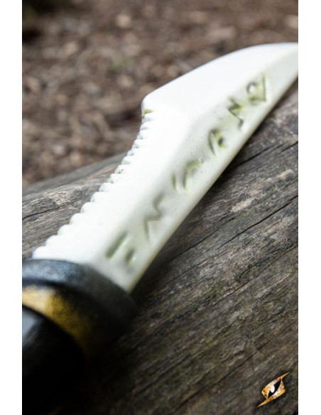 Pugnale medievale in osso, lattice