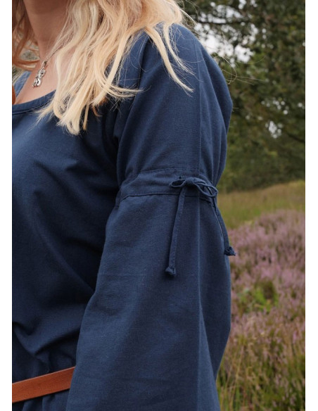 Abito medievale donna Burglinde blu...