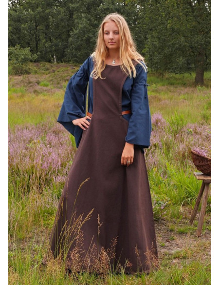 Abito medievale Andra, marrone scuro