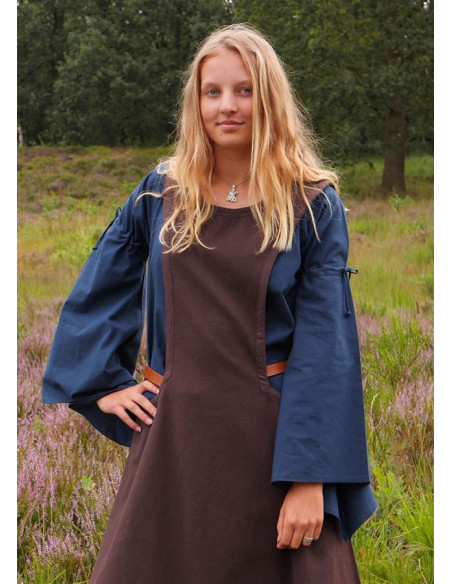 Abito medievale Andra, marrone scuro