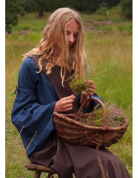 Abito medievale Andra, marrone scuro