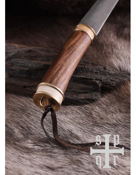 Coltello vichingo Seax, manico in...