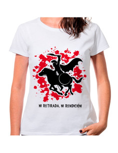 T-shirt da donna Spartan on Horseback: né ritiro né resa