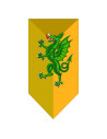 Banner Medievale Drago Verde