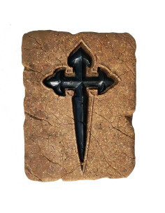 Impronta storica Croce di Santiago, 20 x 15 cm.