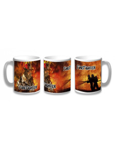 Tazza in ceramica per vigili del fuoco
