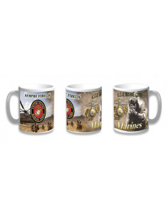 Tazza in ceramica USA Marine Corps, sempre Fidelis