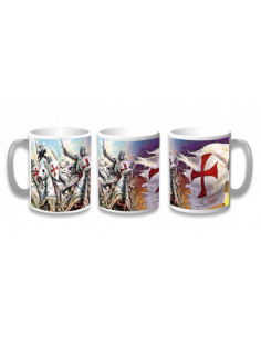 Tazza in ceramica Guerrieri Templari