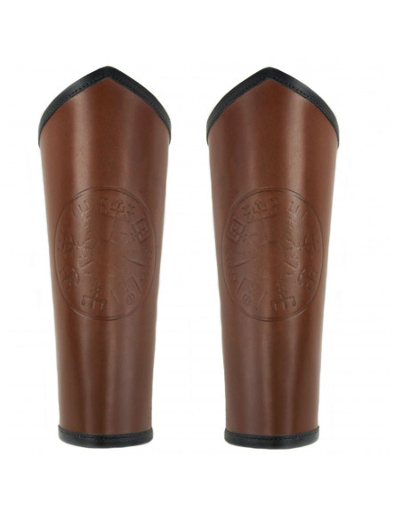 Bracciali in pelle Vegvisir marrone...