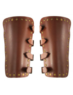 Braccialetti Mar medievali in pelle marrone
