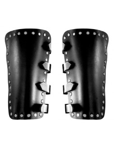 Bracciali medievali Mar in pelle nera
