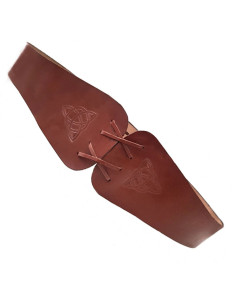 Cintura da donna celtica Alana in pelle marrone