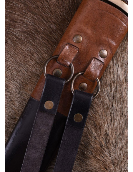 Spada da crociato con fodero in pelle