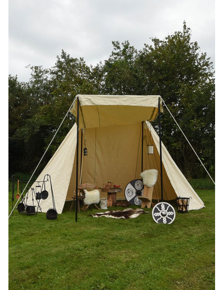 Tenda Sassone 4 x 6 m., bianco naturale