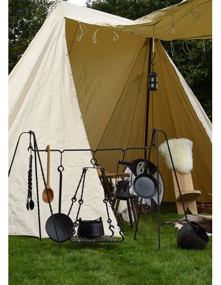 Tenda Sassone 4 x 6 m., bianco naturale