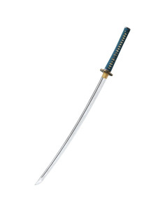 Shikoto Longquan Master Teal Katana, forgiato a mano