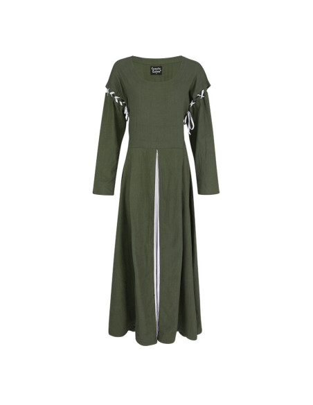 Abito medievale verde-bianco modello...