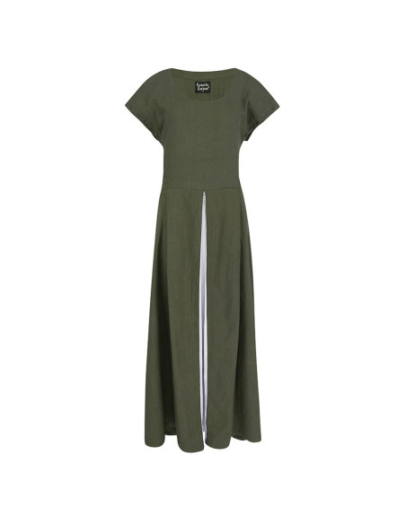 Abito medievale verde-bianco modello...