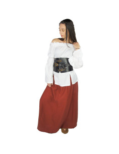 Gonna medievale donna Smilla, rossa