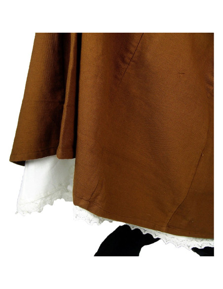 Sottoveste Manon con volant, bianco...