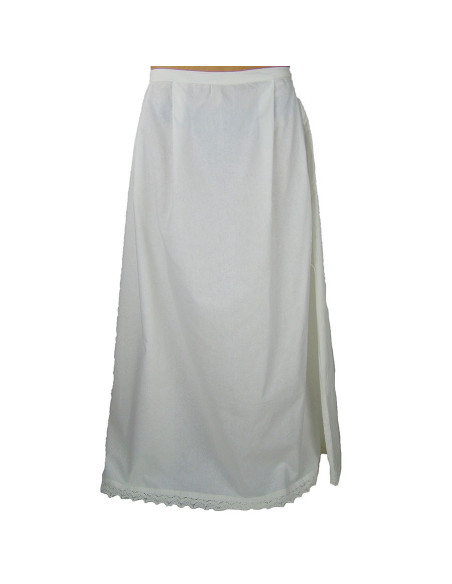 Sottoveste Manon con volant, bianca