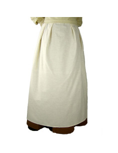 Grembiule medievale modello Lola, bianco naturale