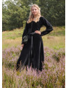 Abito medievale Elizabeth, velluto nero