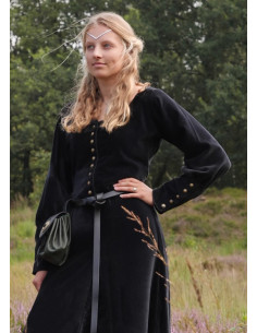 Abito medievale Elizabeth, velluto nero 2