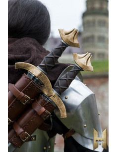 Spada medievale a una mano serie Stronghold, dorata 2