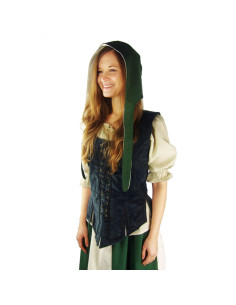 Crespina medievale donna modello Alex, verde e bianco...
