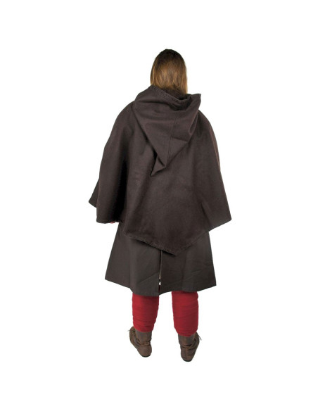 Viking Gugel Egill, lana marrone scuro