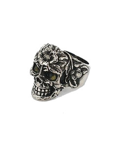 Anello teschio punk a vapore