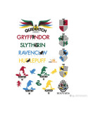 Set di 55 adesivi di Harry Potter