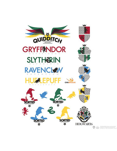 Set di 55 adesivi di Harry Potter