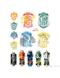 Set di 55 adesivi di Harry Potter