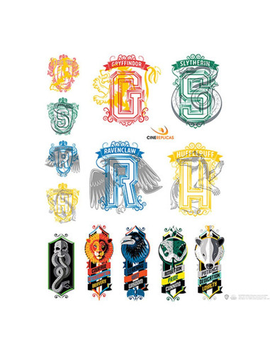 Set di 55 adesivi di Harry Potter