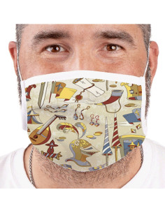 Maschera medievale riutilizzabile approvata (per adulti) 2