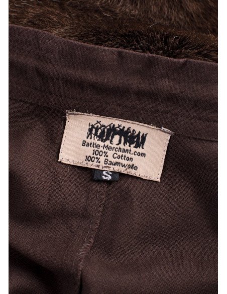 Gonna lunga medievale marrone scuro