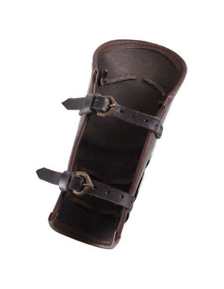 Bracciale in pelle rinforzata in metallo