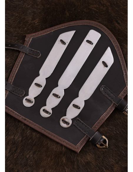 Bracciale in pelle rinforzata in metallo
