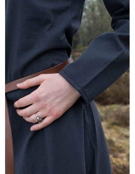 Abito lungo vichingo Afra, blu scuro