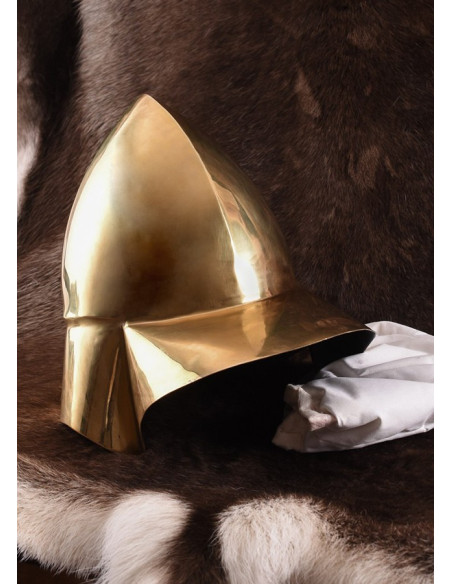 Elmo greco beotico in ottone, S. IV a.C