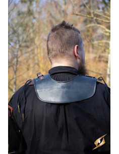 Gorgiera da guerriero medievale, colore scuro 2