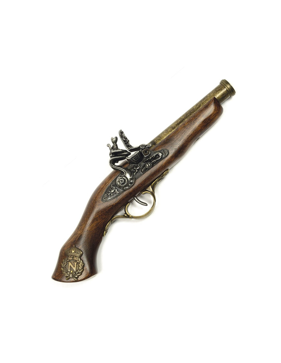 Pistola a pietra focaia ottonata ⚔️ Negozio Medievale