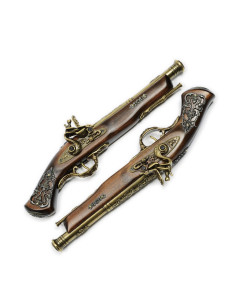 Set di pistole da duello ottonate