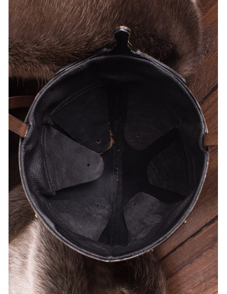 Elmo celtico con naso, finitura rustica