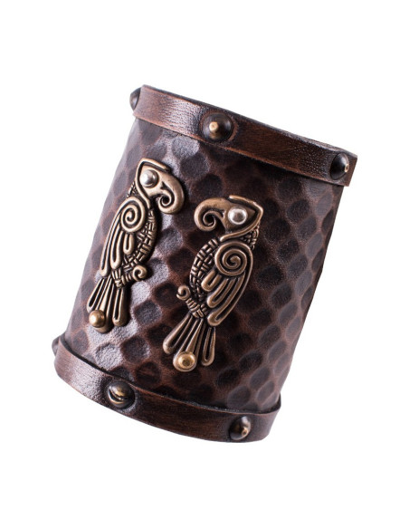 Bracciale nordico Hugin e Munin Ravens