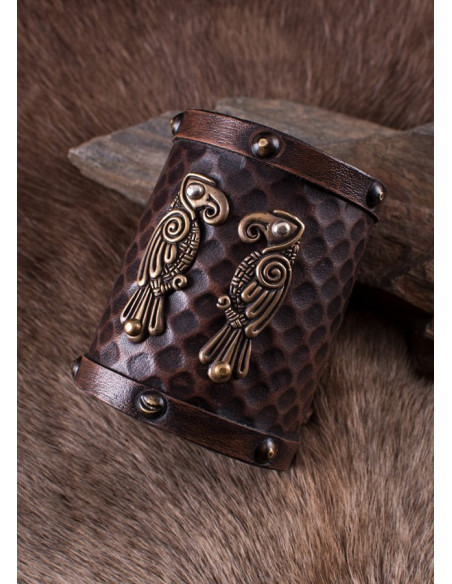 Bracciale nordico Hugin e Munin Ravens