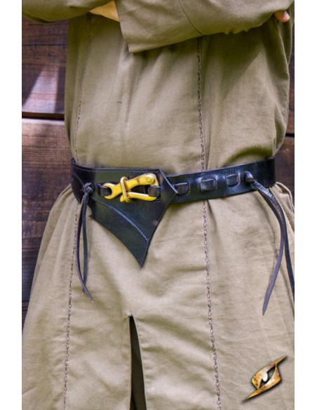 Cintura in pelle degli Elfi Oscuri, nera